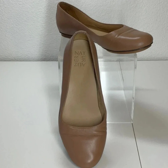Naturalizer Maxwell Ballet Flat English Tea Leather 10 WIDE - Picture 4 of 12
